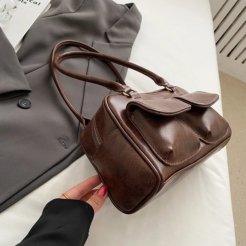 2025S New Free Shipping Designer Bag MOODS Shoulder Bags For Women Retro Multi Pockets Big Capacity Underarm Boston Pillow Bag 2 Er Handbags