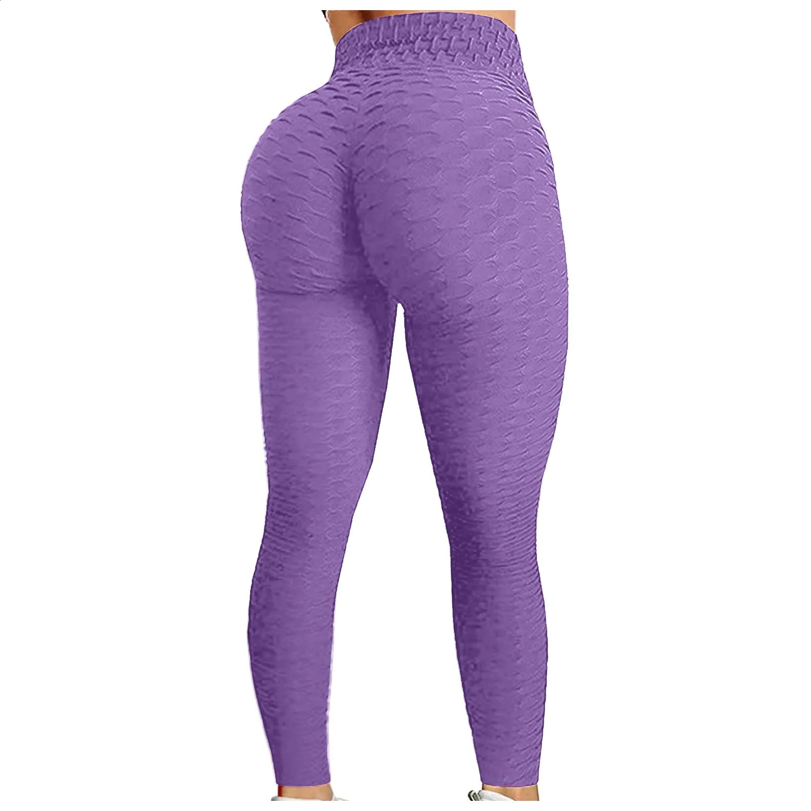 Womens Bubble Hip Lifting ExerciseYoga Pant Fitness Running High Waist Gym Sports Flared Dance Trouers 250109Z