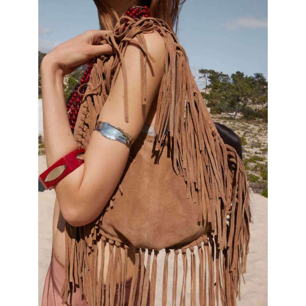 Women Suede Shoulder Stylish Crossbody Large Capacity Casual Tote Purse Solid Color Adjustable Strap Vintage Satchel Bag