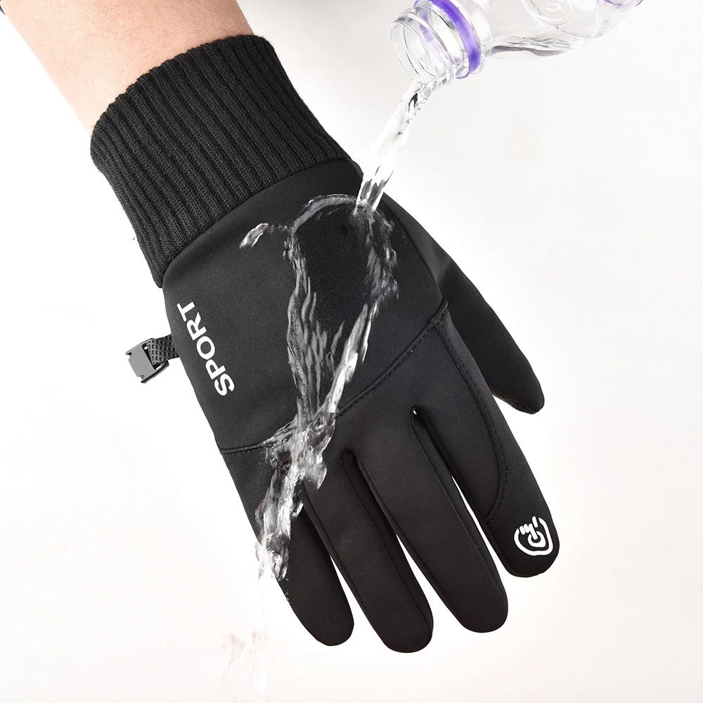Winter Waterproof Mens Gloves Windproof Sports Fishing Touchscreen Driving Motorcycle Ski Non-slip Warm Cycling Women Gloves 250108