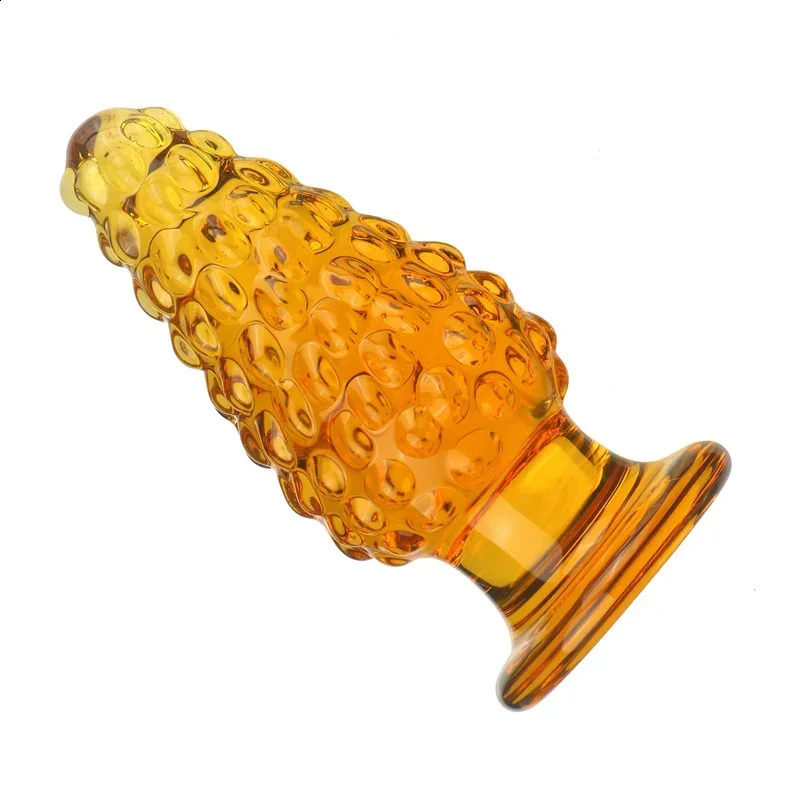 Glass Anal Butt Plug Christmas Gift G-spot Anal Masturbating Clear Sleek Candy Cane Dildo Christmas Decorations Ass Erotic Toys 250227