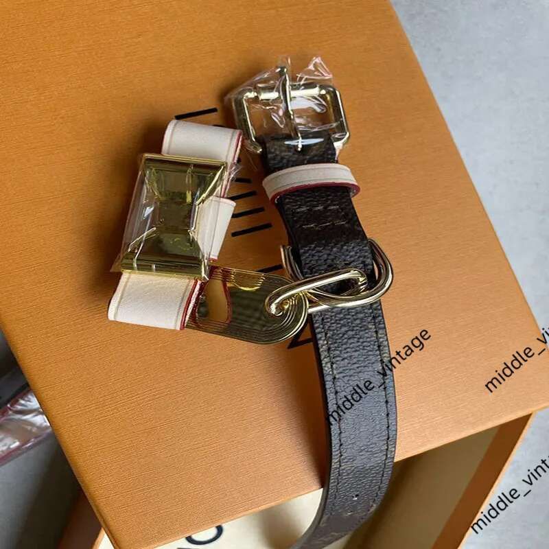 Dog Collars Fashionable Collar Made Of Genuine Cowhide Material Trendy Bow Style Pet Traction Rope Cat And Travel Anti Loss Supplies With Box H2502194