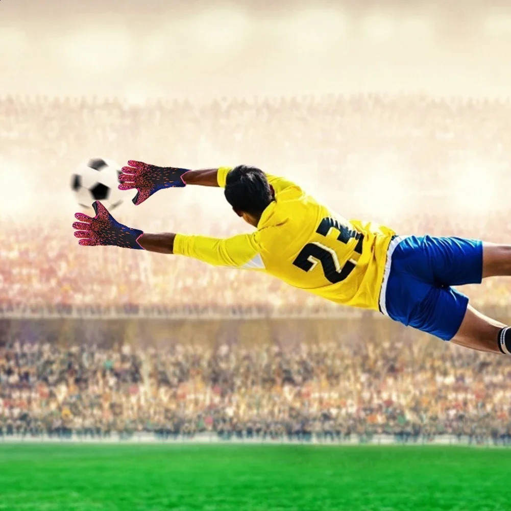 Football Goalkeeper Gloves Strong Grip for Soccer Goalie Goalkeeper Gloves with Size 678910 Football Gloves for Adult 250107