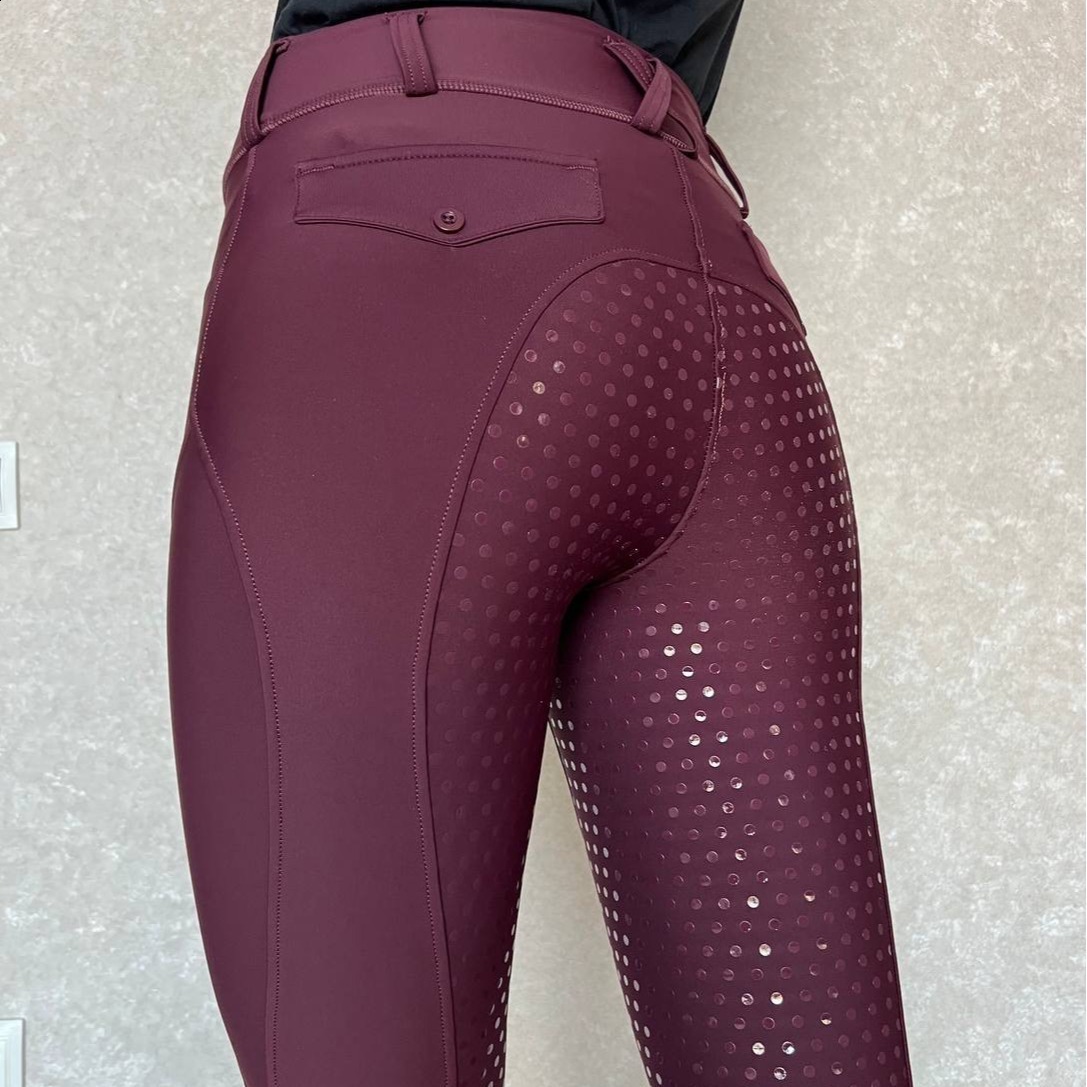 Full seat silicone equestrian pants anti pilling outdoor riding leggings womens leggings equestrian clothing 201109