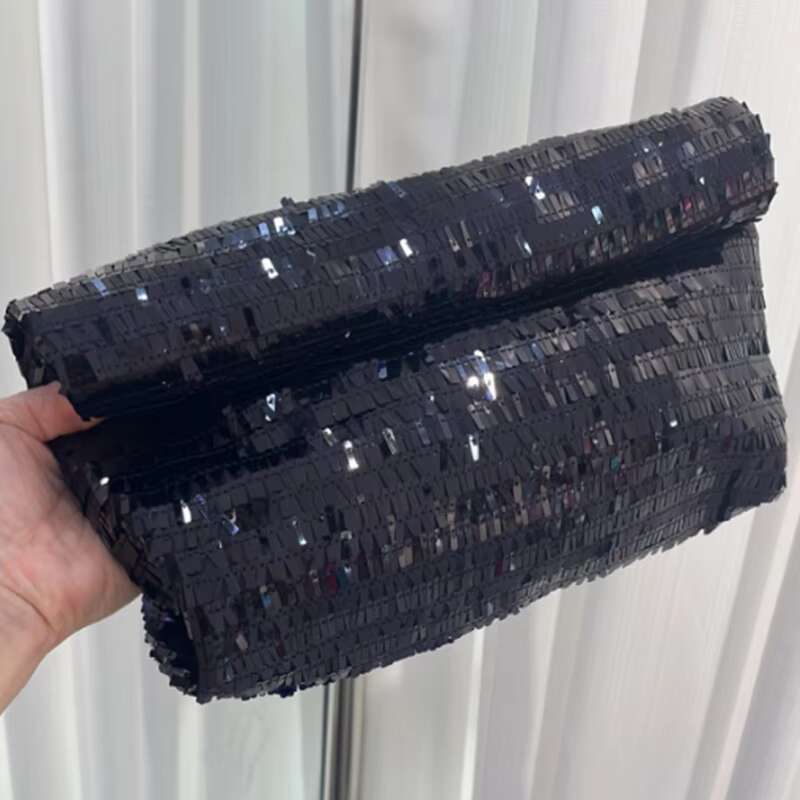 Red Sequin Personality Lazy Casual Clutch Leather Soft Phone Women High Quality Dinner Bag