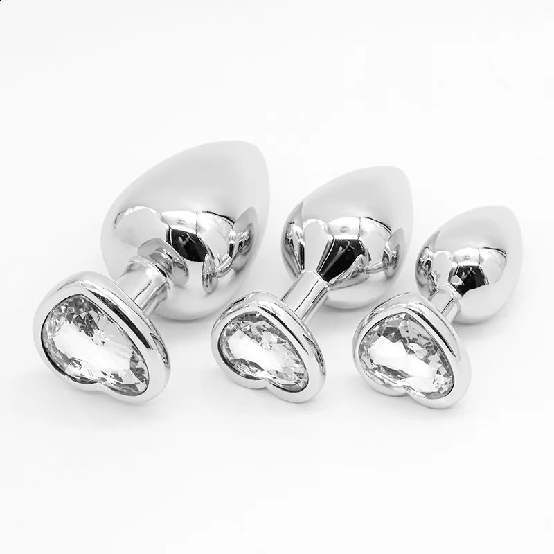 Anal plug combination 3-piece set for male and female metal anal sex toys buttocks stimulation insertion anal expansion tools 250108 - view 5