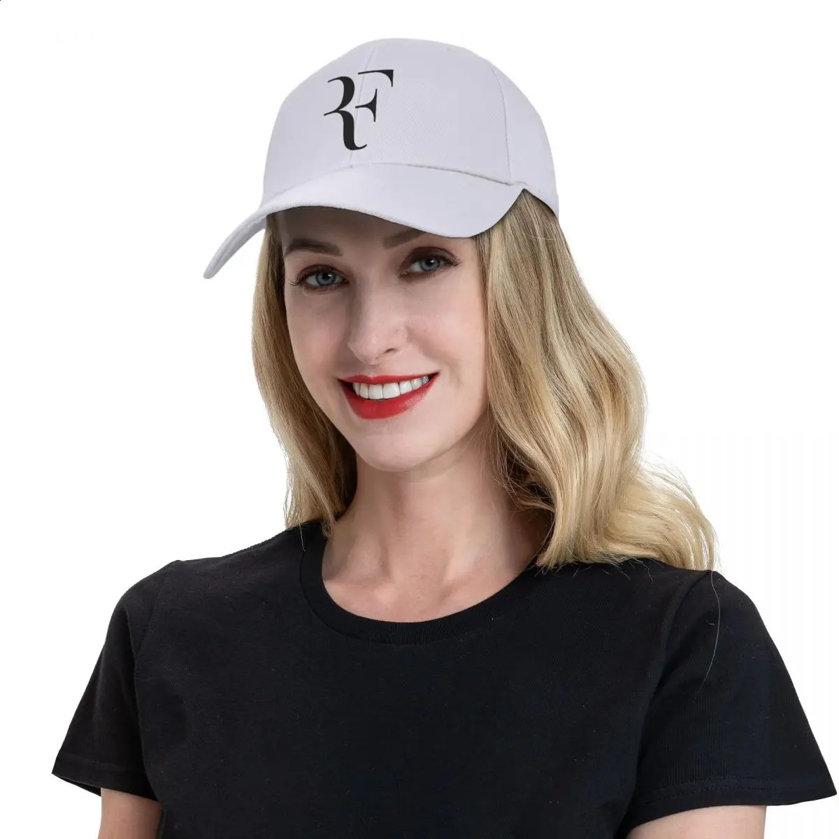 Men Women RF Roger Federer Patch Tennis Hats curved Baseball Caps Polyester Hat Trucker Hat Adjustable Sun Caps Summer250114