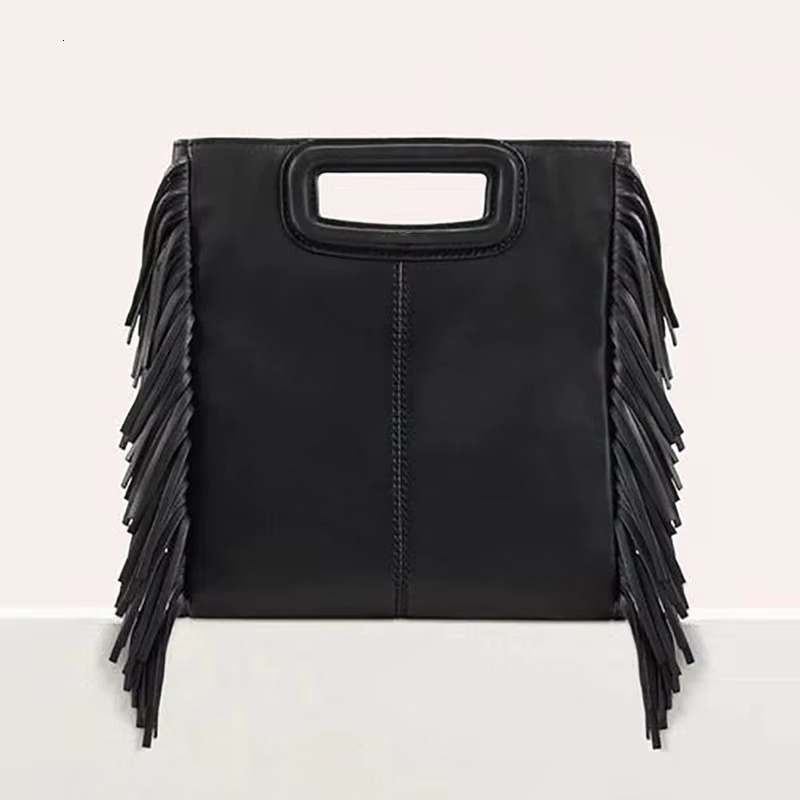 2024 New Women' Stylish Shoulder High Quality Black Sheepskin Crossbody Design Ladies Vintage Leather Bag
