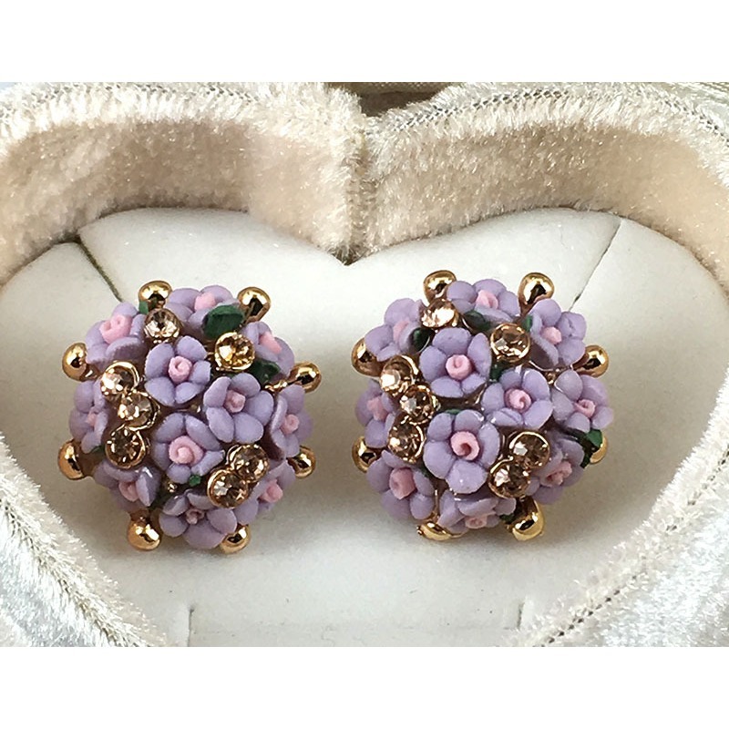 Charming Miniature Blossom Pendant with Secure Clip-On Fastening