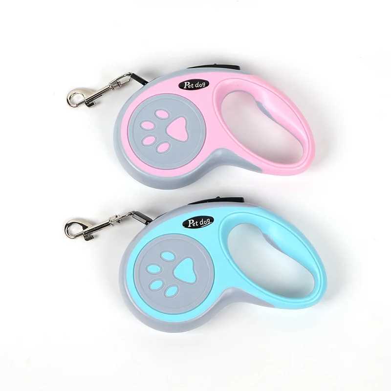 3m 5m Nylon Dog Leash Automatic Retractable Durable Cat Lead Extending Puppy Walking Running Traction Roulette Small Dogs 250116 Stylish