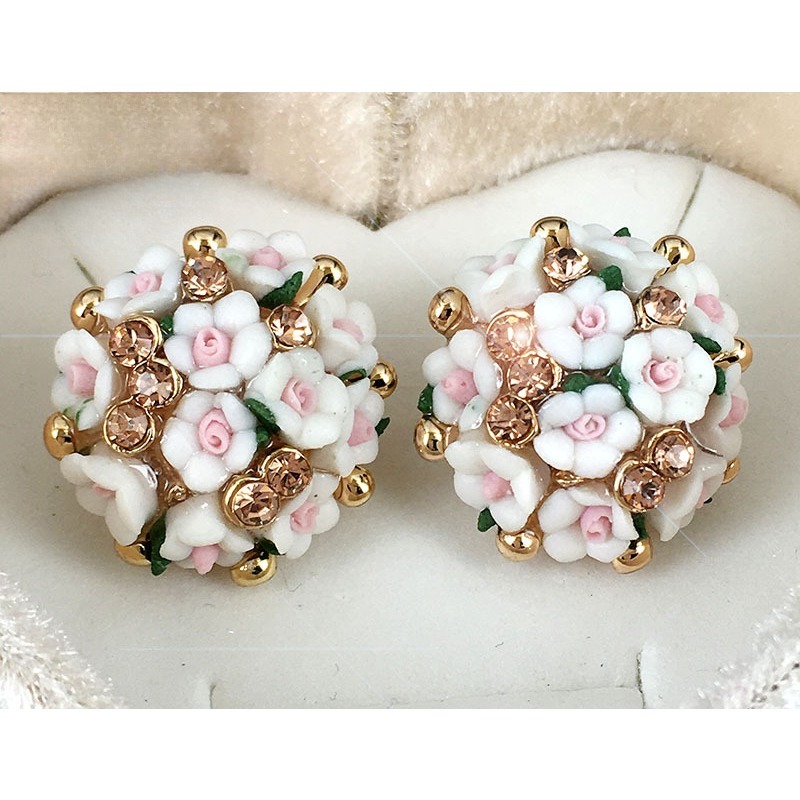 Charming Miniature Blossom Pendant with Secure Clip-On Fastening