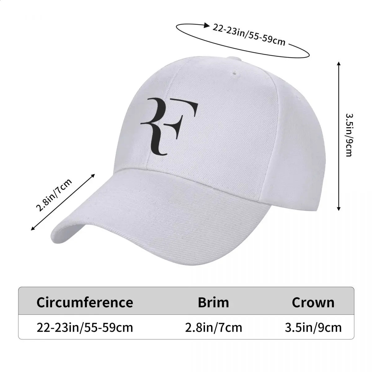 Men Women RF Roger Federer Patch Tennis Hats curved Baseball Caps Polyester Hat Trucker Hat Adjustable Sun Caps Summer250114