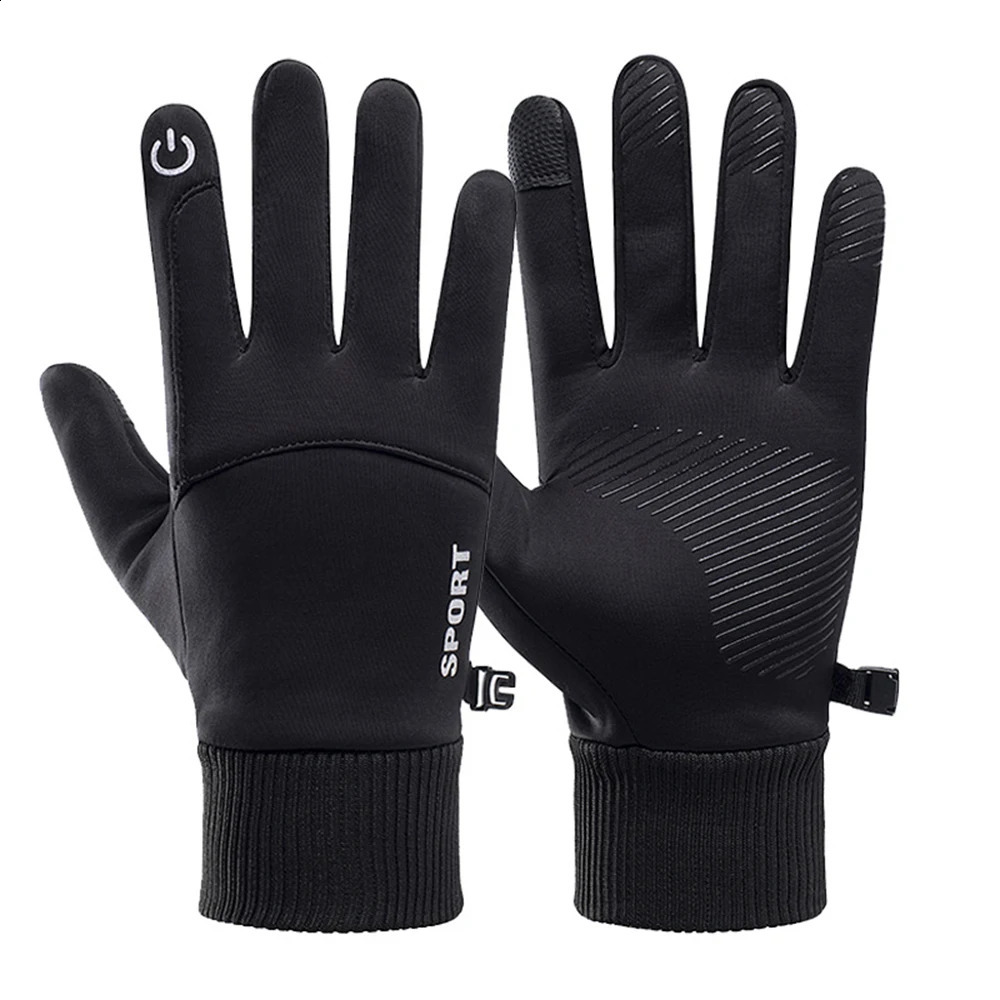 Winter Waterproof Mens Gloves Windproof Sports Fishing Touchscreen Driving Motorcycle Ski Non-slip Warm Cycling Women Gloves 250108