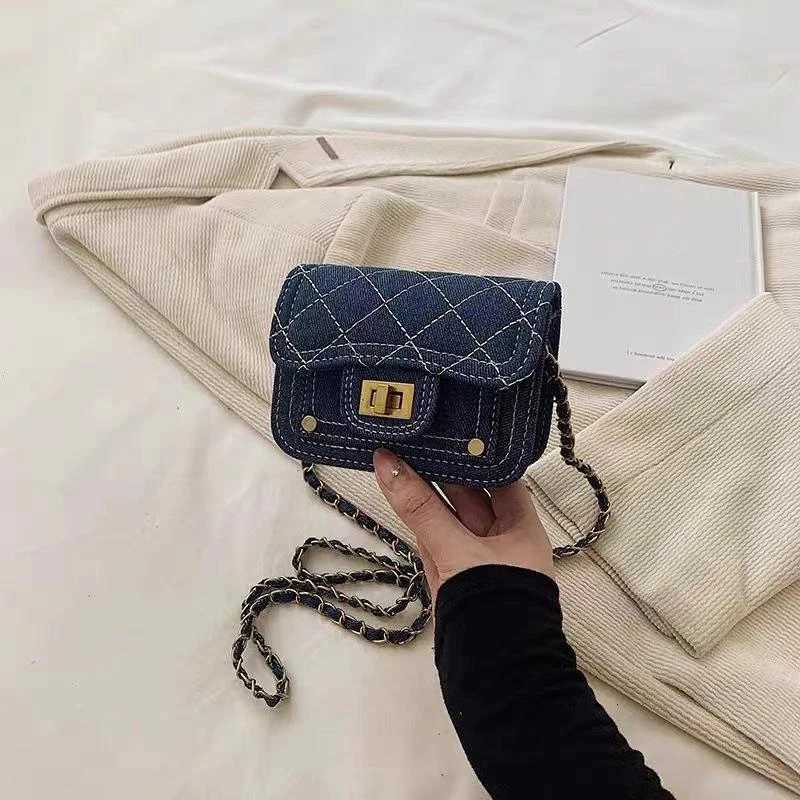 New Casual Wed Denim Mini Bag With Chain And Single Shoder Crossbody Bag Z250205