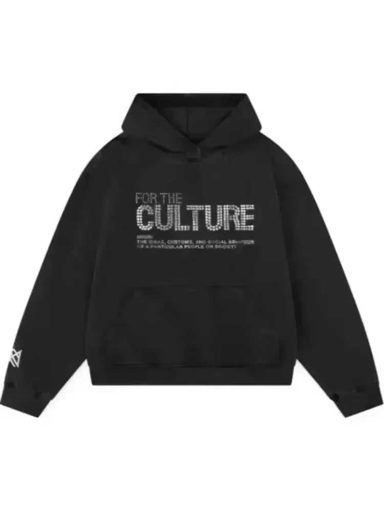 American Retro Hot Brick Letter Hooded for women Sweatshirts Strt Y2K Personty Autumn Mens Retro Sweatshirt women clothingC250205