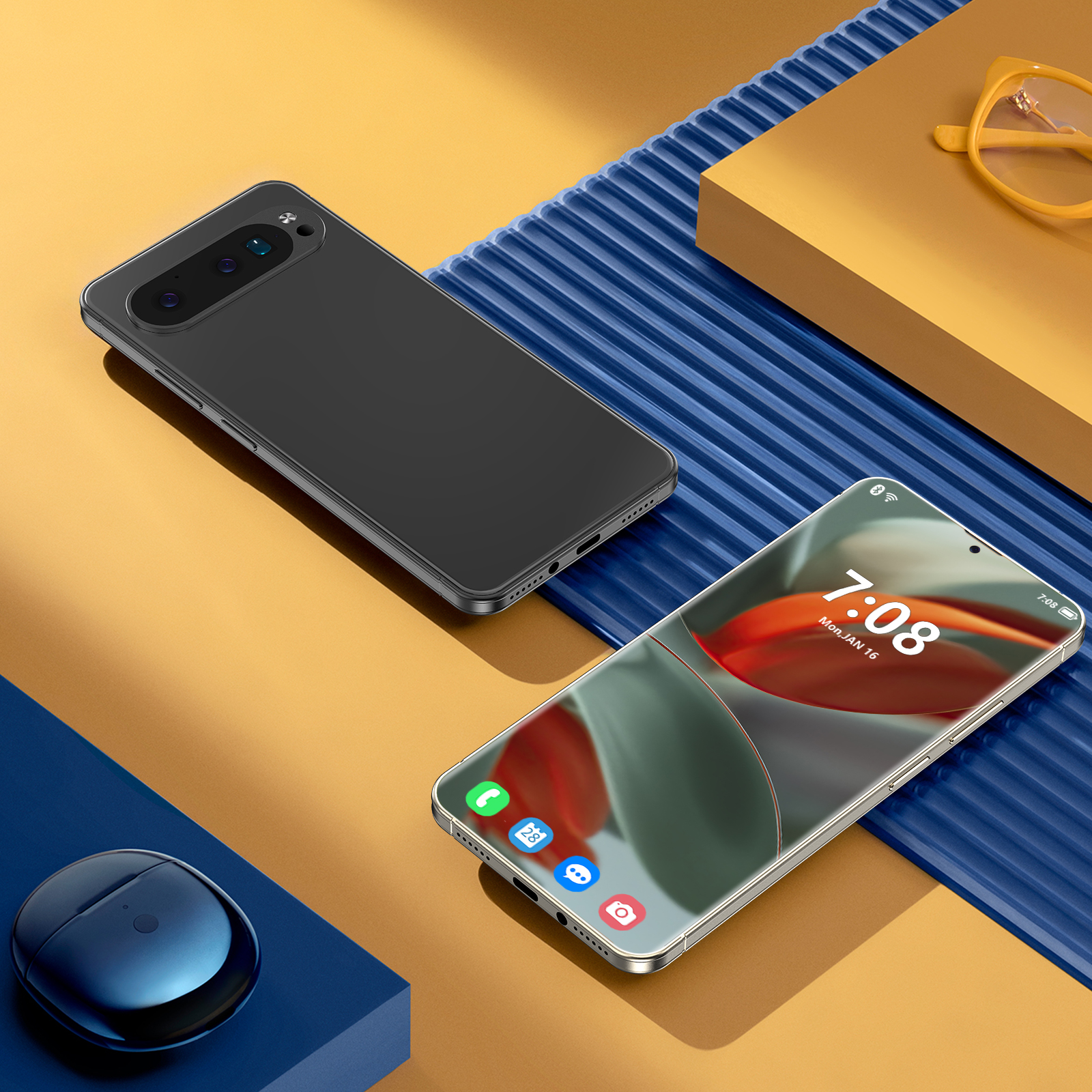 Unlocked Pixel 9 Pro XL - 7.3'' Full HD Touchscreen, Face Recognition Security, 5G Network Support, 1TB Capacity