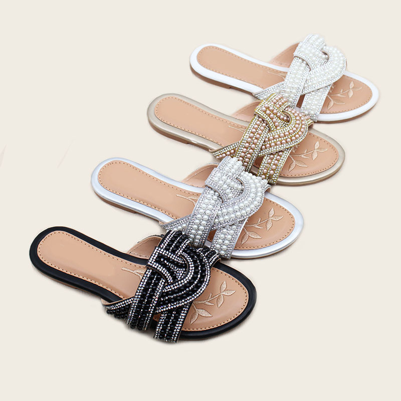 Wholesale Women's Shoes Flat Fashion Slipper comfortable fashion slipper 2025