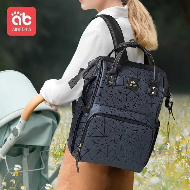 AIBEDILA Mommy Bag Fashionable and High Quty Waterproof Large Capacity Supplies for Pregnant Women Babies BackpacksC250326