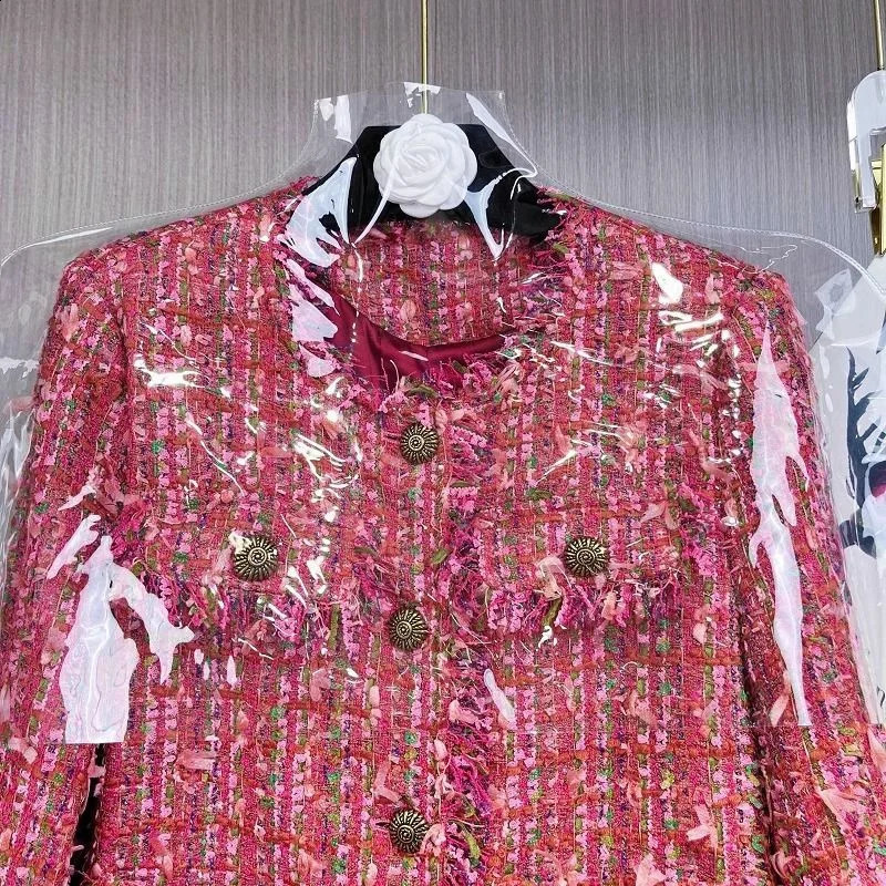 Coat Women n Sense Korean Overcoat Fragrance Jacket Tweed Temperament Outwear Slim Fashion Top Female Spring Autumn 250120wtt