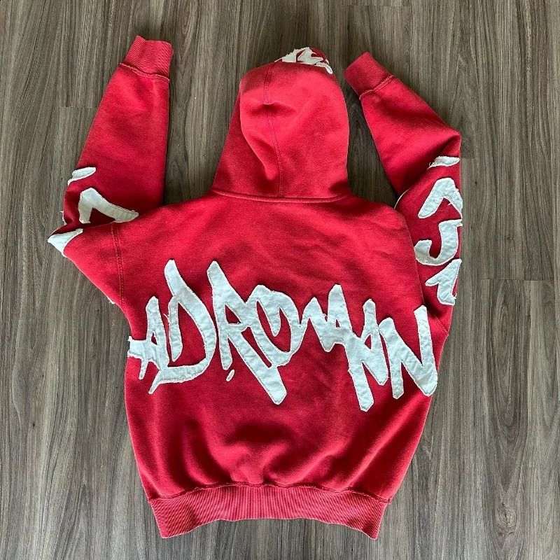 Y2K Harajuku Style Fashion Letters Posted Cloth Sweater Hoodies Women Streetwear Super Dalian Hat Casual Joker Sport Sweater 250117