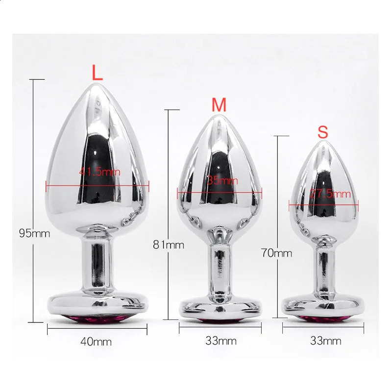 Anal plug combination 3-piece set for male and female metal anal sex toys buttocks stimulation insertion anal expansion tools 250108 - view 6