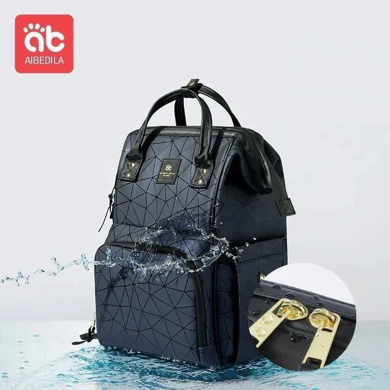 AIBEDILA Mommy Bag Fashionable and High Quty Waterproof Large Capacity Supplies for Pregnant Women Babies BackpacksC250326