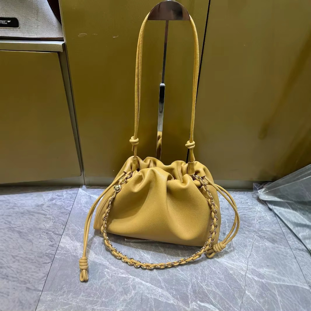 Fashionable Colorful Genuine Soft Cowhide Bag Single Shoulder Slant Cross Yangge Same Chinese Style Leather Wear C