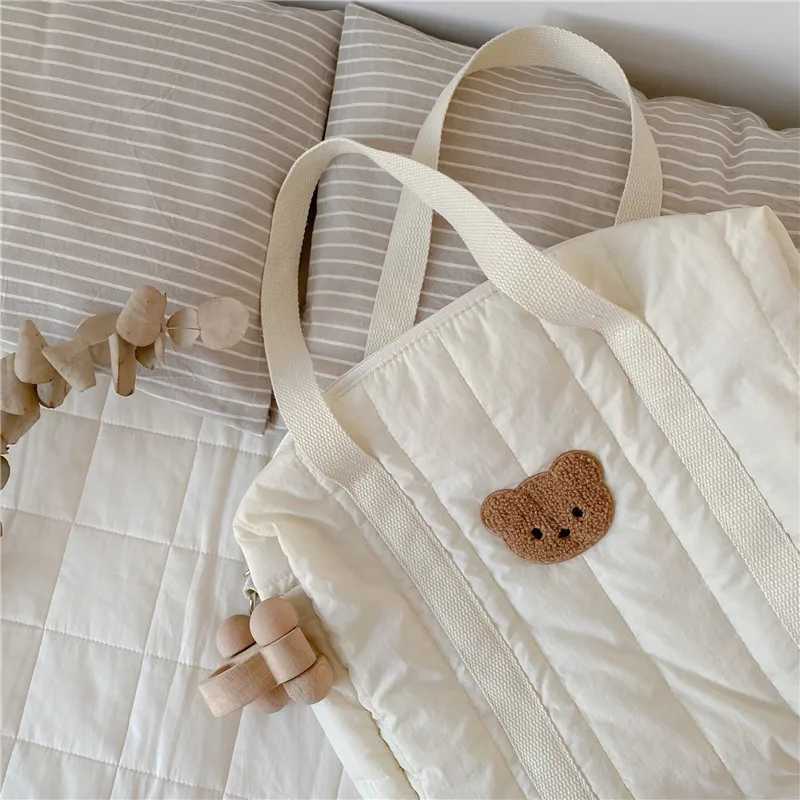 2024 Cloth Bag Tote Bag Fashion Going Out Large Capacity Fashion Mommy Bag Baby Bag Korean Style Hand Bags Mommy Shoulder BagC250326