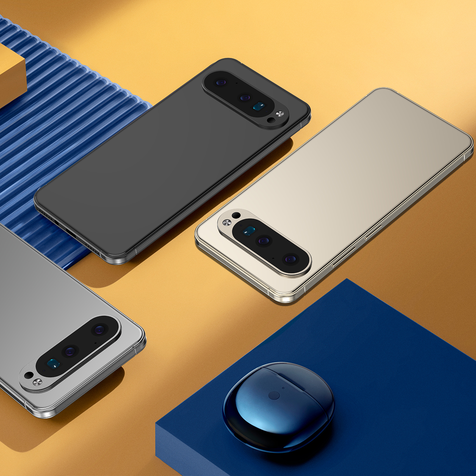 Unlocked Pixel 9 Pro XL - 7.3'' Full HD Touchscreen, Face Recognition Security, 5G Network Support, 1TB Capacity