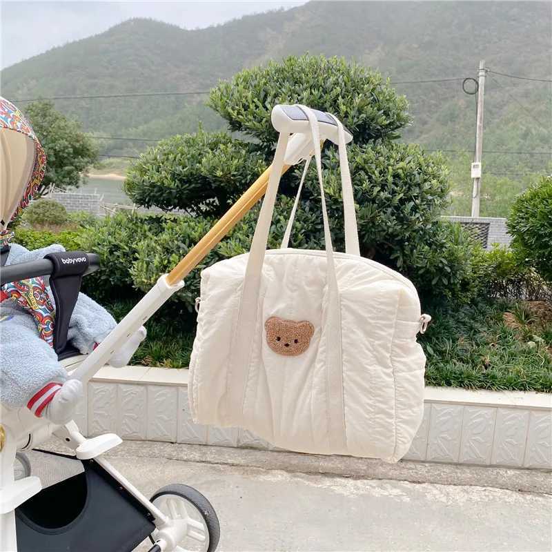 2024 Cloth Bag Tote Bag Fashion Going Out Large Capacity Fashion Mommy Bag Baby Bag Korean Style Hand Bags Mommy Shoulder BagC250326