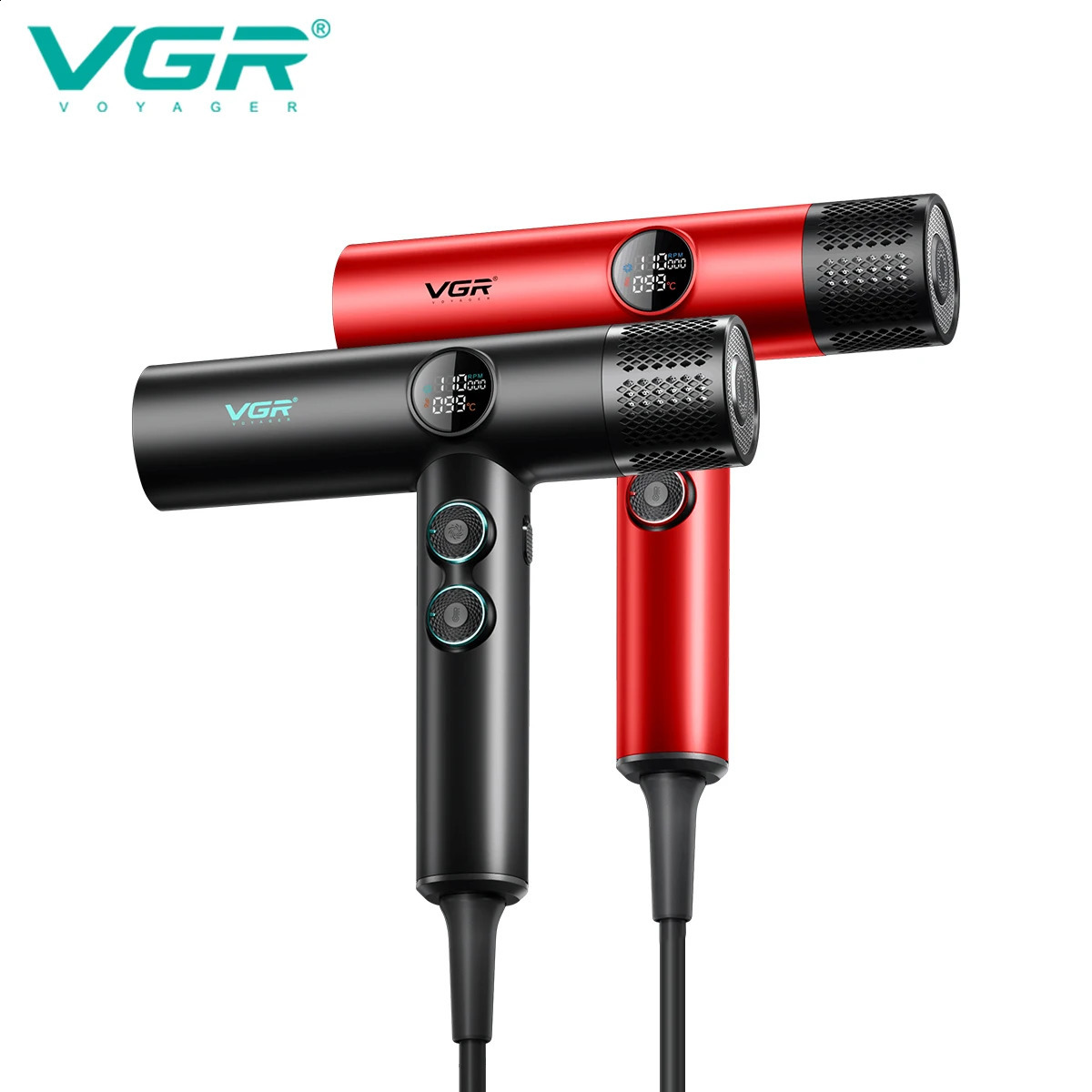 VGR Hair Dryer Professional Leafless Hair Dryer Brushless Motor 110000 RPM Negative Ionic Powerful Blow Dryer for Salon V-401 250120