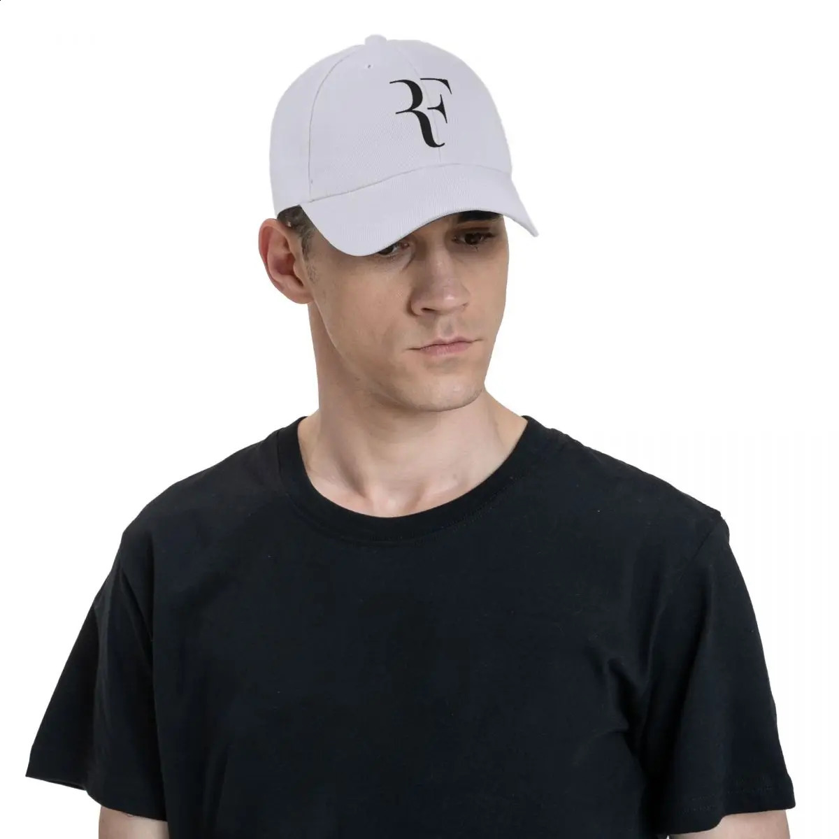 Men Women RF Roger Federer Patch Tennis Hats curved Baseball Caps Polyester Hat Trucker Hat Adjustable Sun Caps Summer250114