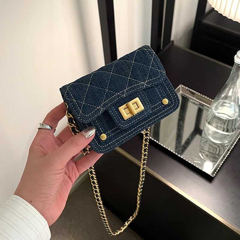New Casual Wed Denim Mini Bag With Chain And Single Shoder Crossbody Bag Z250205