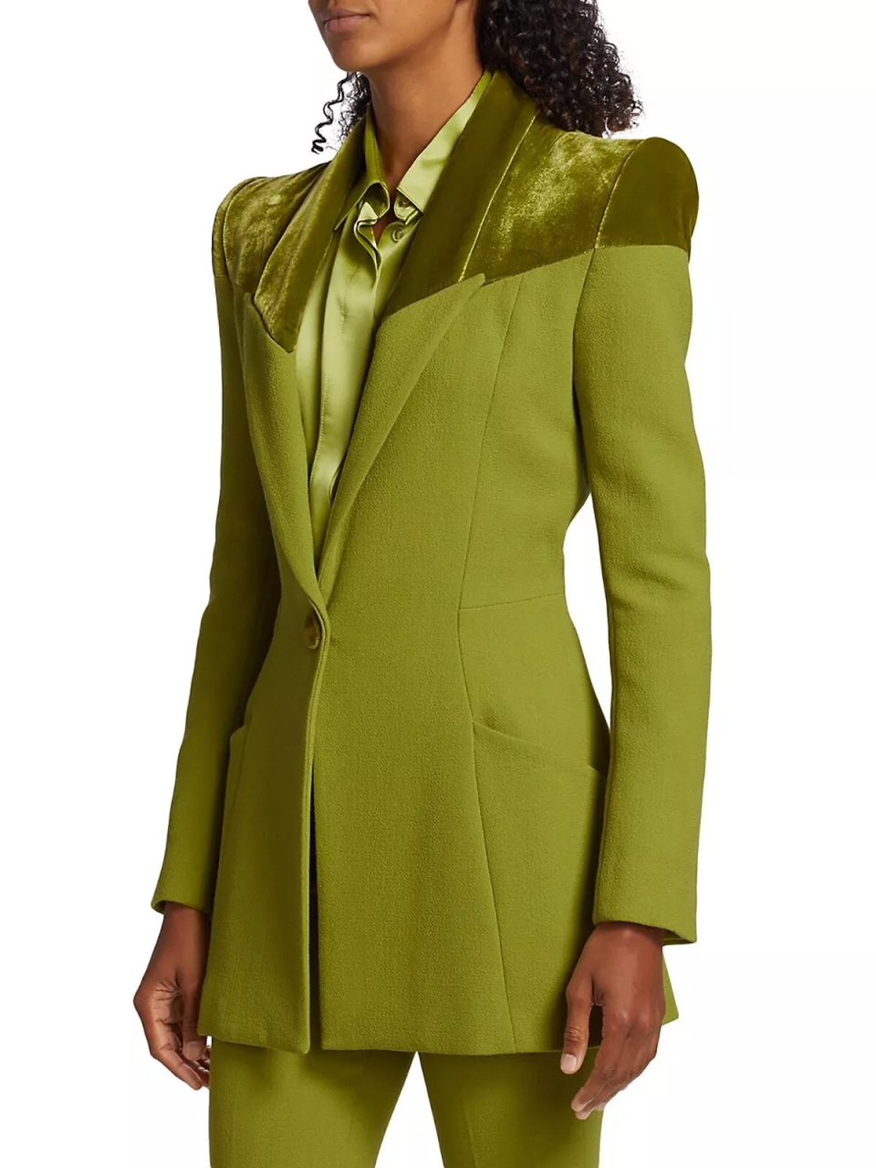 Bright Women Suits One Button Velvet Peaked Lapel Ladies Outfits 2 Pieces set Jacket Pants Mother Of The Bride Suit Prom Customized