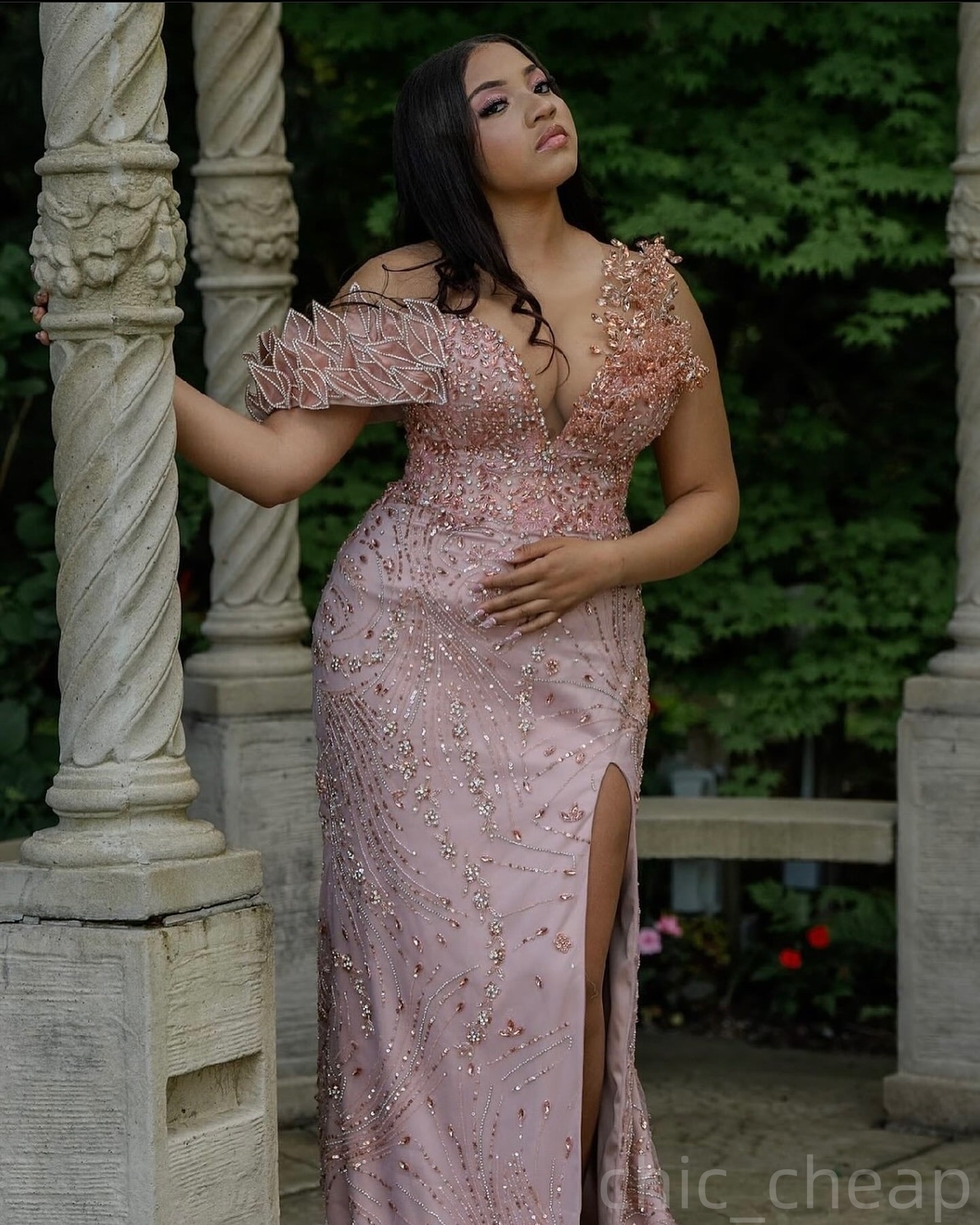 Aso Ebi Champagne Sheath Prom Dresses 2025 Illusion Crystals rals Evening Formal Party Second Birthday Engagement Gowns Plus Size Dress For Special Oc