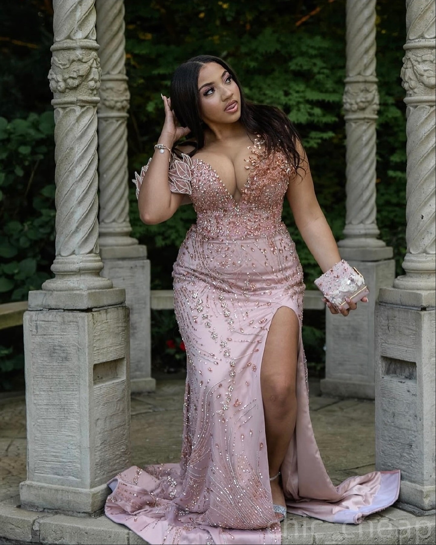 Aso Ebi Champagne Sheath Prom Dresses 2025 Illusion Crystals rals Evening Formal Party Second Birthday Engagement Gowns Plus Size Dress For Special Oc
