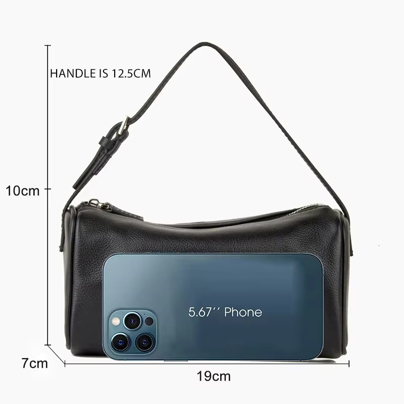 Donna-in Layer Cow Leather Handbag Genuine Sheepskin Top Handle Bag Full Grained with Shoulder Strap