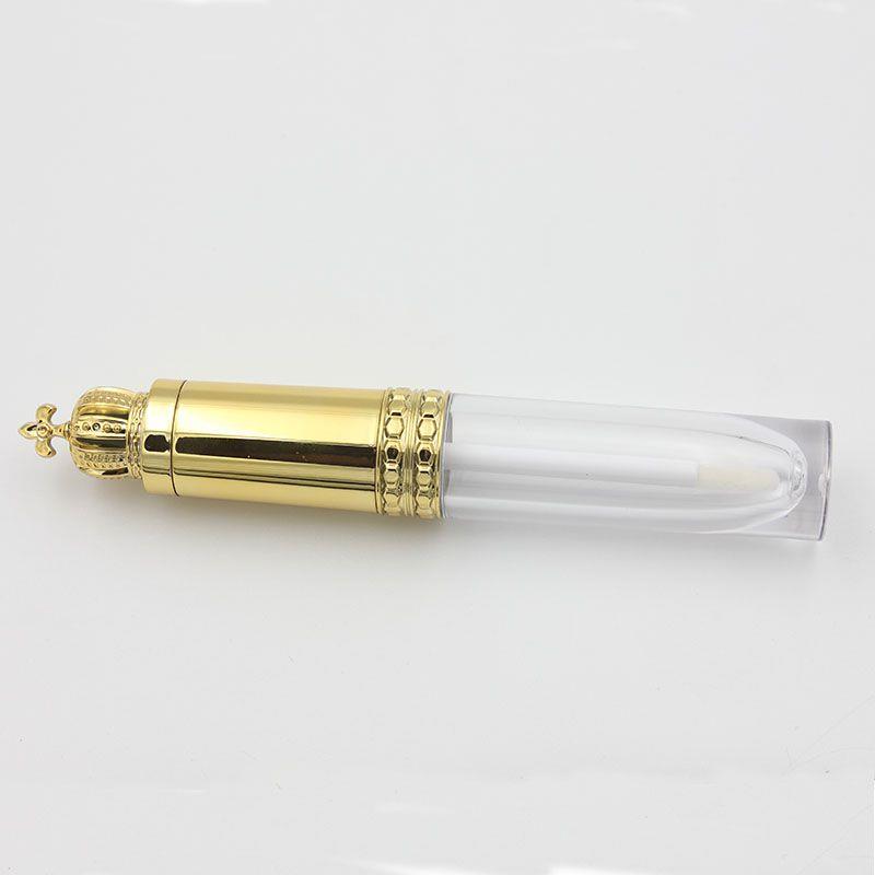 8ml DIY Empty Lips Gloss Bottle Containers Make Up Tool Cosmetic Gold Crown Plastic LipGloss Tubes Qrmlj