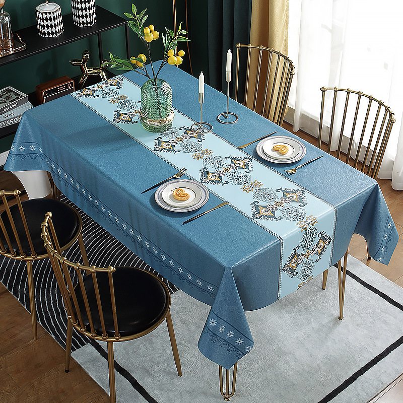 Pvc Tablecloth, Waterproof, Oil Proof, No Wash Tablecloth, Nordic Style Home Table Cloth LN457