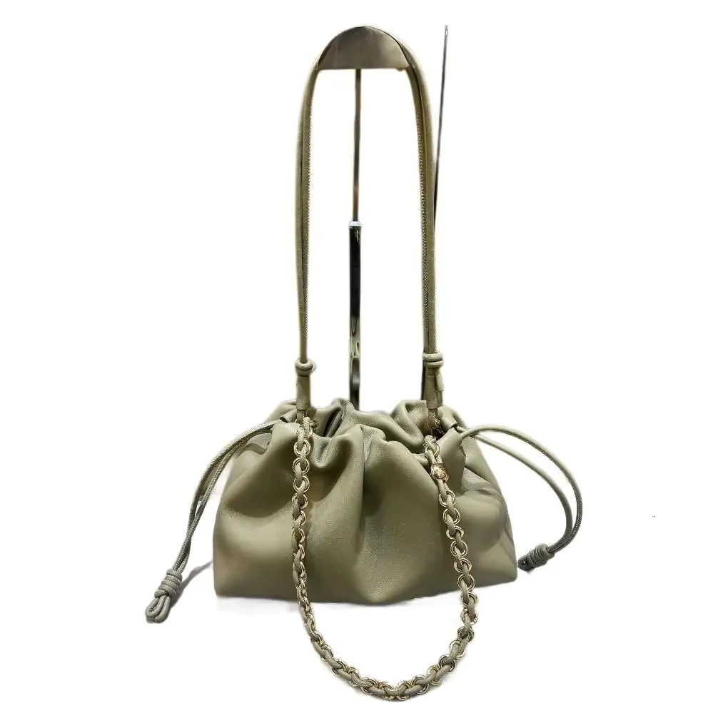 Fashionable Colorful Genuine Soft Cowhide Bag Single Shoulder Slant Cross Yangge Same Chinese Style Leather Wear C