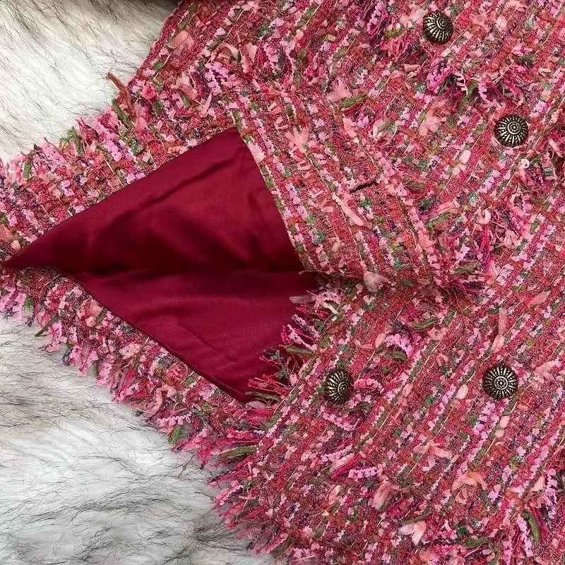 Coat Women n Sense Korean Overcoat Fragrance Jacket Tweed Temperament Outwear Slim Fashion Top Female Spring Autumn 250120wtt