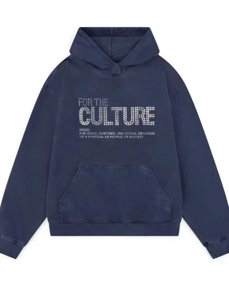 American Retro Hot Brick Letter Hooded for women Sweatshirts Strt Y2K Personty Autumn Mens Retro Sweatshirt women clothingC250205
