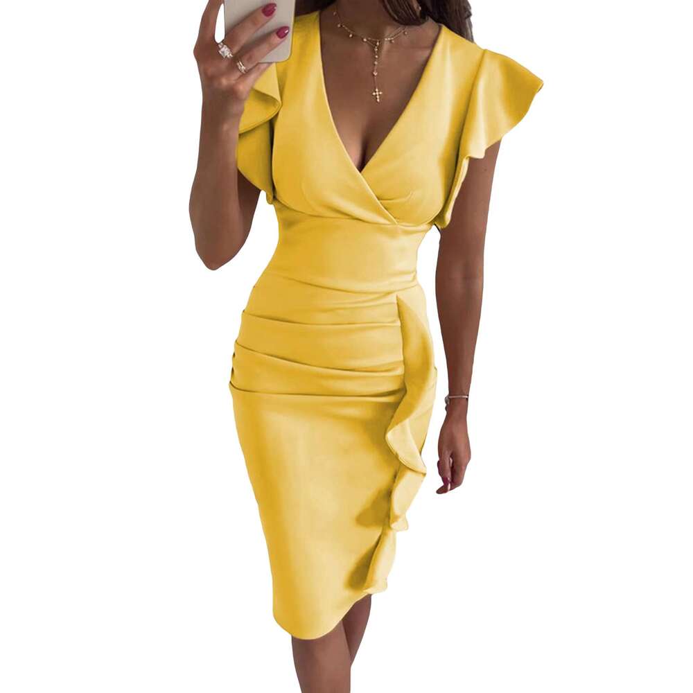 Elegant Sleeveless Midi Stylish Scoop Neck A-e Dress with Belt Available in 5 Sizes and 6 Colors R250205