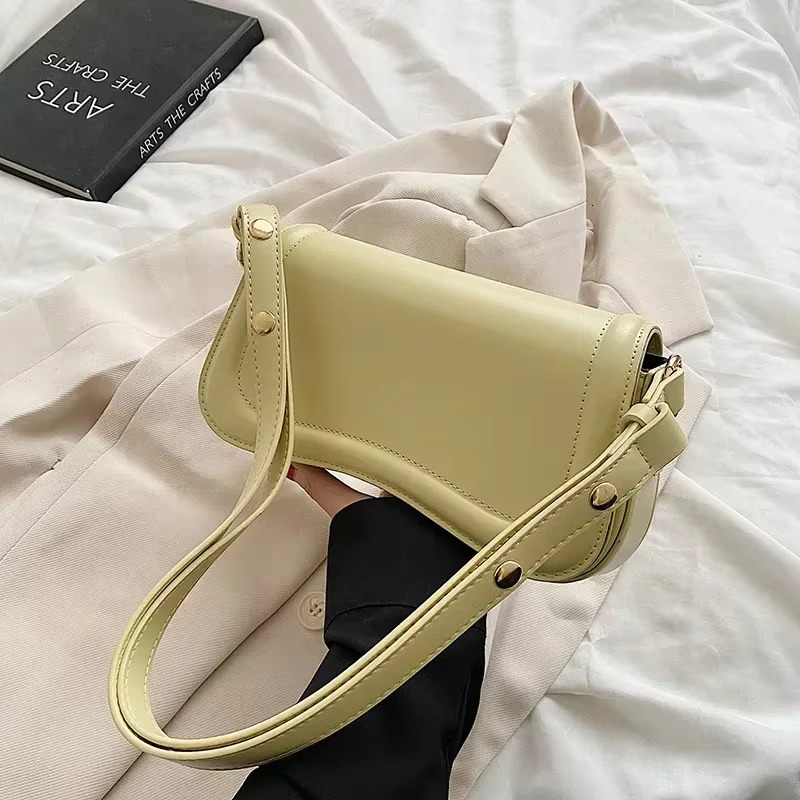 New Designer Shoulder Crossbody Bags For Women Pu Leather Trend Female Underarm Bag Fashion Purse Flap Handbags PU Cartoon
