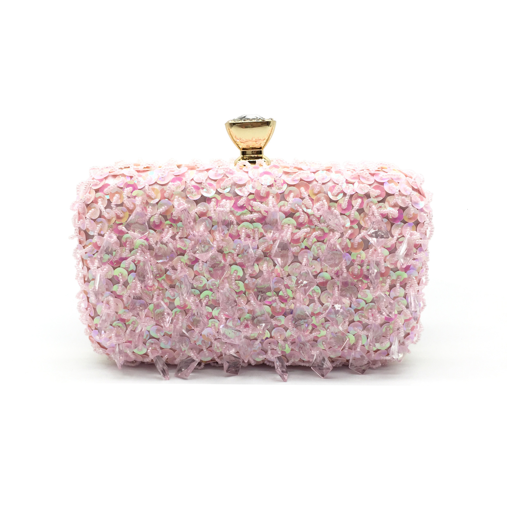 New Embroidery Beaded Bag, Celebrity Sequin Banquet Handbag, Single Shoulder Crossbody Chain Women's Bag