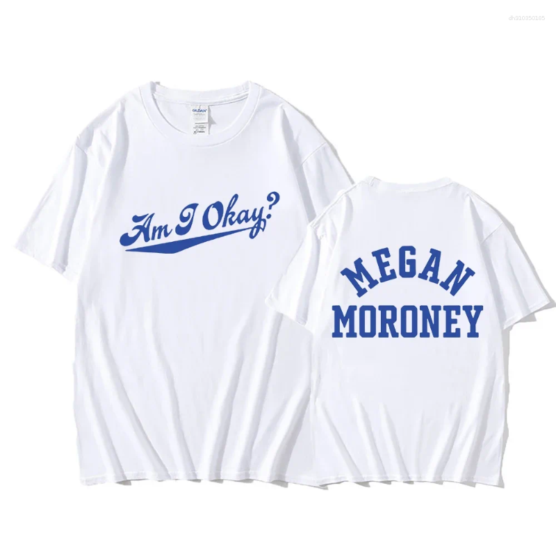Men's T Shirts Megan Moroney Am I Okay Shirt 2025 Song Men/women Clothing Harajuku Summer Tops Vintage Unisex Cotton Graphic