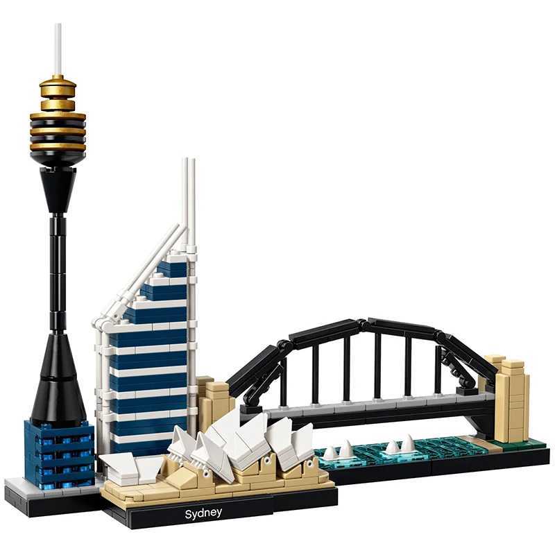 New York London Pairs Dubai Lanmark City Skyline Building Blocks 21052 21044 21028 21034 21032 21027 Construction Bricks SetC250206