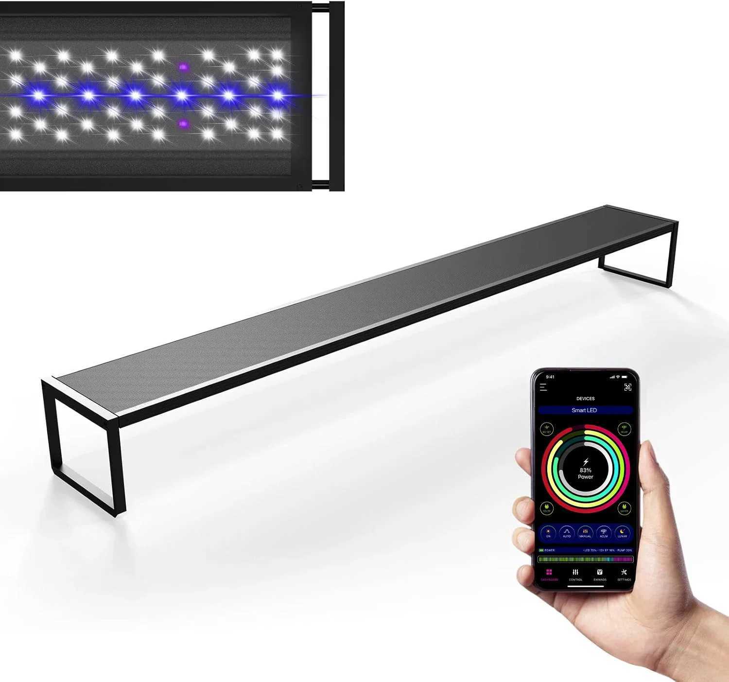 MICMOL Extreme Series II Smart Aquarium Plant LED Light App Control Freshwater Fish Tank Landscaping Z250205