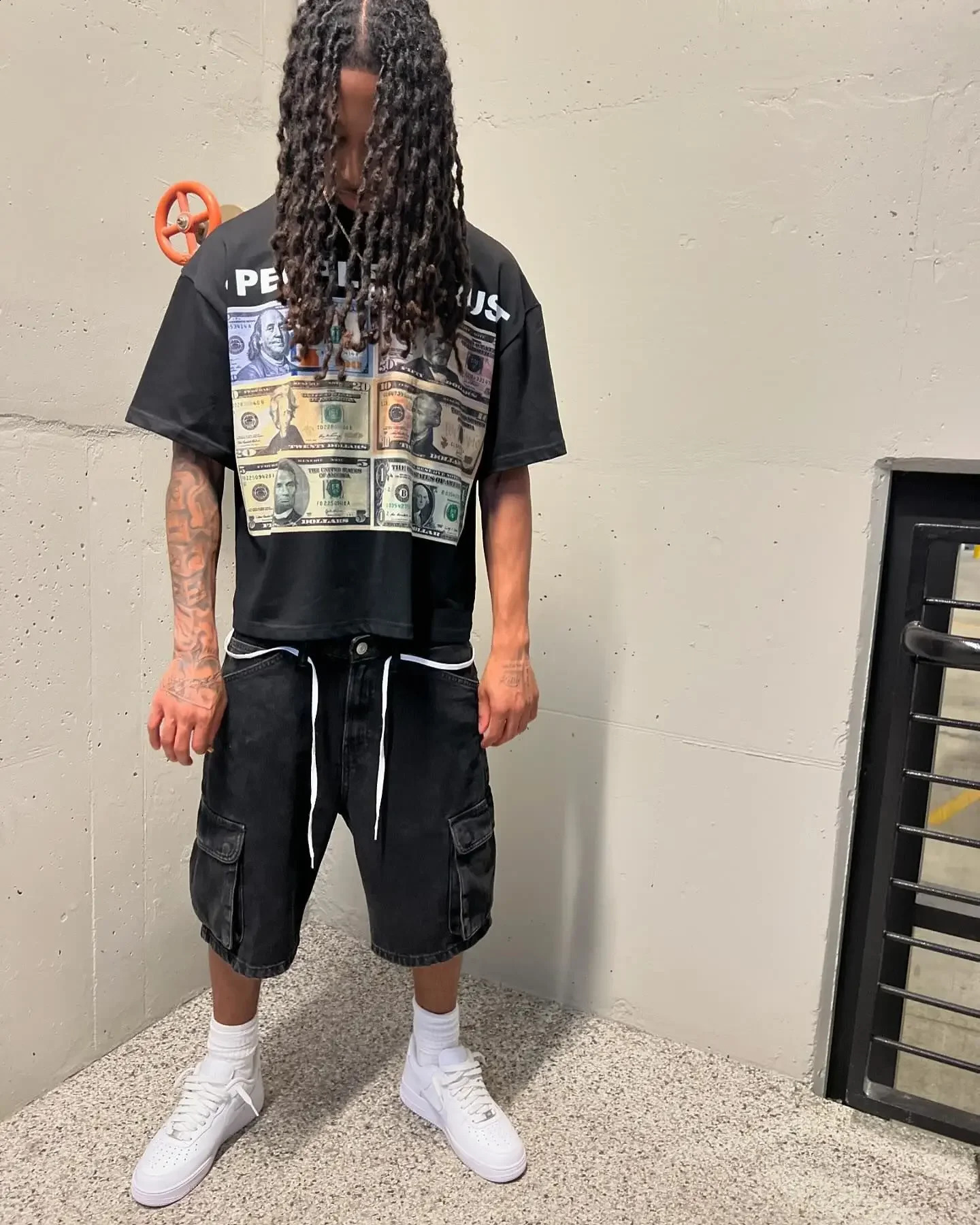 America Funny Money T Shirts Graphic Cotton Streetwear Short Sleeve Summer Style Hip Hop Y2k Gothic Oversized T-shirt Men Women 250122