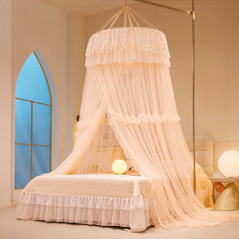 Home And Garden Children Bed Mosquito Net Girl Round Bed Tent Mosquito Nets Bed Curtain Bed Canopy For Double Bed Mosquito Net 250206